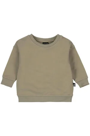 Babystyling Sweater Trui Jongens Stretchkatoen Ronde hals Effen