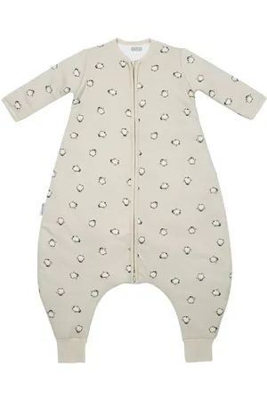 Meyco Winter slaapoverall jumper Pinguïn Babyslaapzak Dierenprint 80 cm