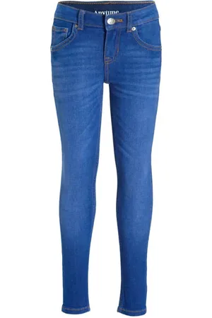 Anytime Skinny jeans medium blauwe denim Effen