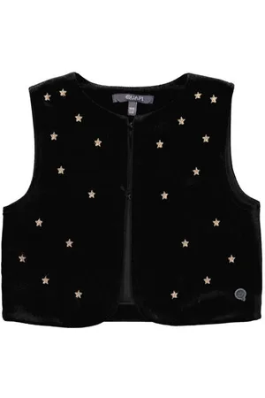 Quapi Fluwelen gilet DJALI met sterren en borduursels Meisjes Fluweel V