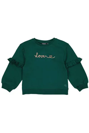 Quapi Sweater groen Trui Effen
