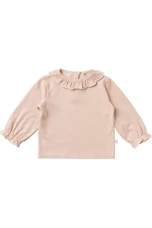 Your Wishes Baby longsleeve Meisjes Katoen Ronde hals Effen