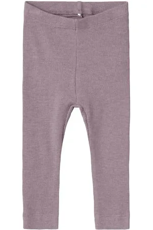 NAME IT BABY baby legging NBNKAB lila Paars Jongens/Meisjes Katoen Effen