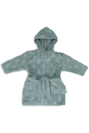 Jollein Badstof badjas Miffy Jacquard Sea Green Jongens/Meisjes Katoen Capuchon