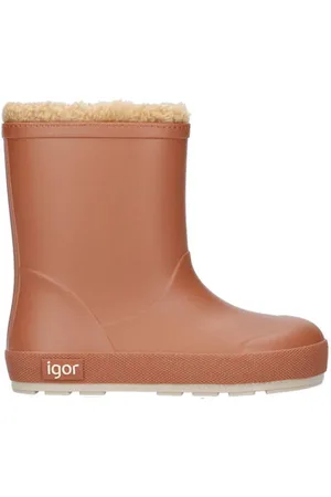 igor Gevoerde regenlaarzen Oranje Jongens/Meisjes Rubber Effen