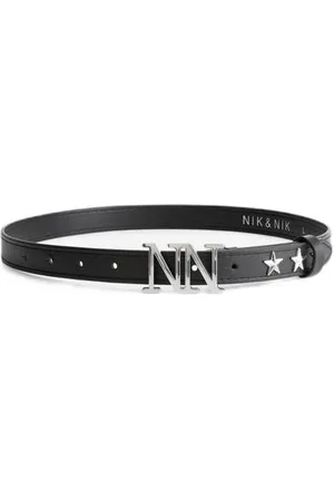 Nik & Nik Imitatieleren riem met studs Meisjes Imitatieleer Sterren