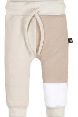 Babystyling Babybroek beige Jongens Stretchkatoen Ruit