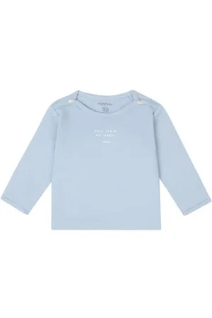 Noppies Baby longsleeve Jongens Stretchkatoen Ronde hals Effen