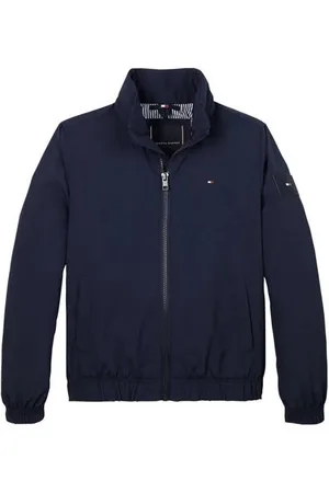 Tommy Hilfiger Zomerjas blauw Jongens Polyamide Opstaande kraag Effen
