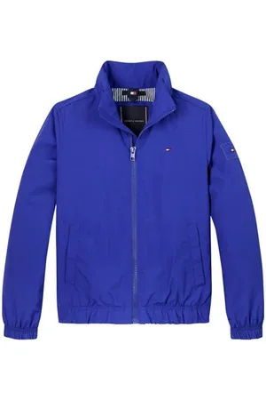 Tommy Hilfiger Zomerjas blauw Jongens Polyamide Opstaande kraag Effen