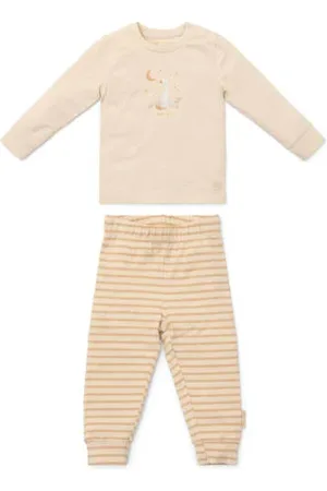 Little Dutch Pyjama Beige Jongens/Meisjes Stretchkatoen Ronde hals