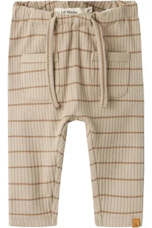 Lil Atelier BABY babybroek Grijs Jongens Katoen Effen