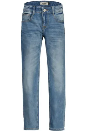 Raizzed Straight regular waist jeans medium blue denim Blauw Effen