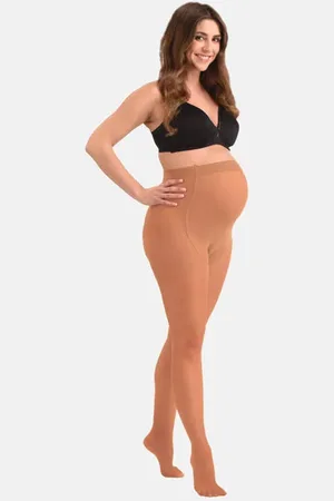 Mamsy Zwangerschapspanty 40 denier Beige Dames Polyamide Effen