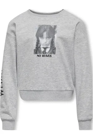 ONLY KIDS GIRL sweater met Wednesday print Backprint