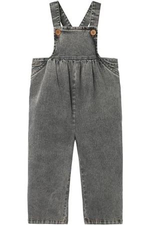 Lil Atelier MINI tuinbroek Grijs Effen