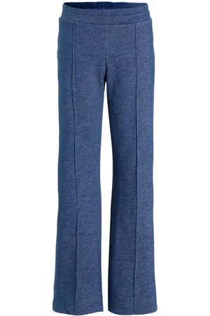 Anytime Denimlook wide leg broek Meisjes Katoen Effen