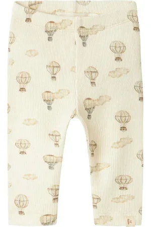 Lil Atelier BABY babybroek ecru Jongens Katoen Effen