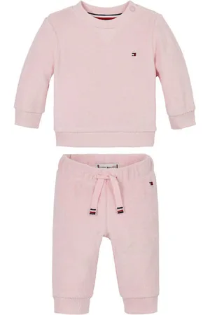 Tommy Hilfiger Sweater + broek Shirt + broek Jongens/Meisjes Badstof Ronde hals