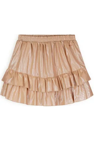 NoBell Strokenrok goud Meisjes Polyester Effen