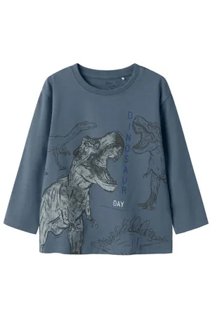 NAME IT MINI longsleeve Jongens Stretchkatoen Ronde hals Printopdruk