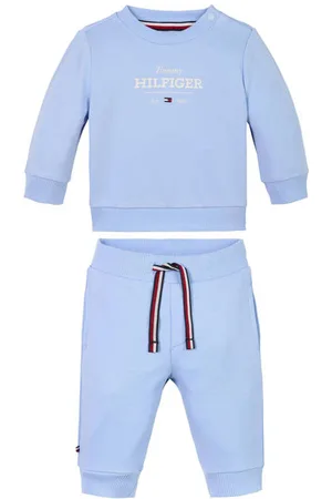 Tommy Hilfiger Sweater + broek Shirt + broek Jongens/Meisjes Stretchkatoen Ronde hals