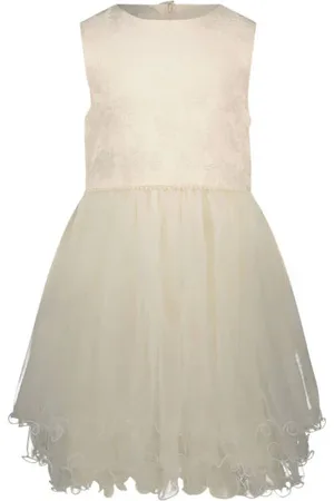 Le Chic Korte jurk Meisjes Polyester Ronde hals Effen