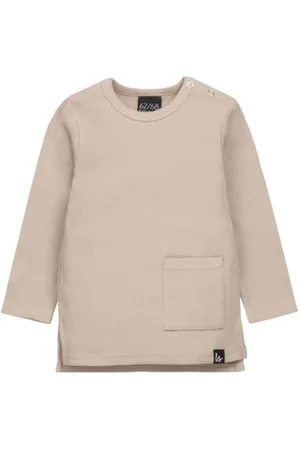 Babystyling Longsleeve Jongens Stretchkatoen Ronde hals Effen