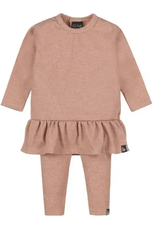 Babystyling Tuniek + legging Shirt + broek Meisjes Stretchkatoen Ronde hals