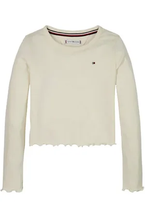 Tommy Hilfiger Longsleeve Meisjes Katoen Ronde hals Effen