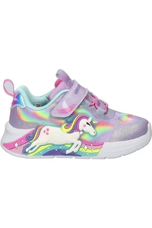 Skechers Unicorn Chaser sneakers Paars Meisjes Imitatieleer Personage