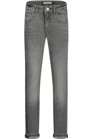 Raizzed Slim regular waist slim fit jeans grey denim Wit Effen