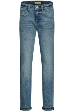 Raizzed Slim fit jeans medium blue denim Wit Effen