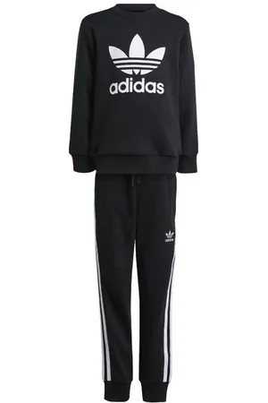 adidas Originals Adicolor joggingpak Trefoil zwart Jongens/Meisjes Katoen Ronde hals