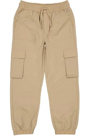 LEVV Regular cargo broek Groen Jongens Nylon Effen
