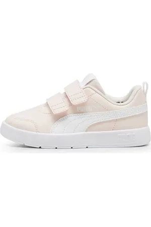 PUMA Courtflex V3 V Roze Jongens/Meisjes Imitatieleer Meerkleurig