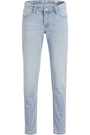 JACK & JONES JUNIOR regular waist regular fit jeans light Blauw Jongens Stretchdenim