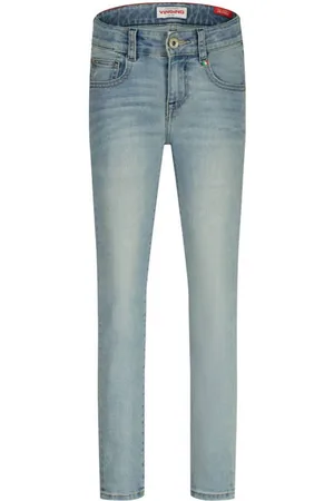 Vingino Skinny jeans light blue denim Blauw Effen