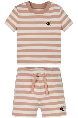 Calvin Klein Shirt + broek Jongens Stretchkatoen Ronde hals