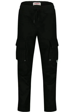 Vingino Loose fit cargo jeans Jongens Stretchkatoen Effen