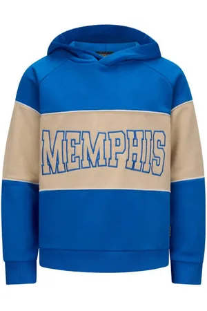 Retour X Memphis hoodie blauw Sweater Printopdruk