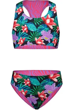 B.Nosy Reversible crop bikini Meisjes Polyamide Bloemen