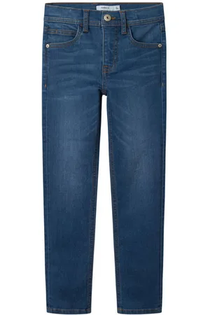 NAME IT KIDS slim fit jeans Blauw Jongens Stretchdenim