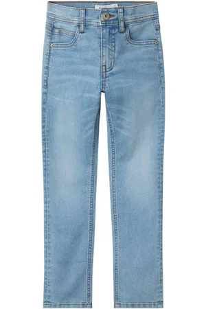 NAME IT KIDS slim fit jeans Blauw Jongens Stretchdenim