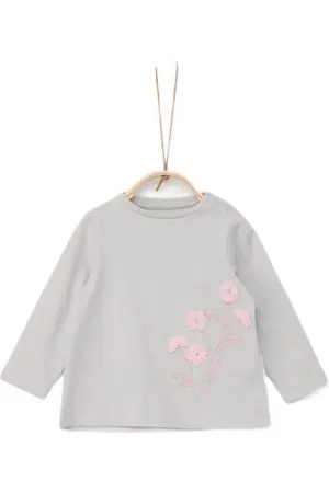 QS by s.Oliver Longsleeve Meisjes Katoen Ronde hals Printopdruk