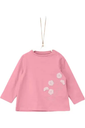 QS by s.Oliver Longsleeve Meisjes Katoen Ronde hals Printopdruk