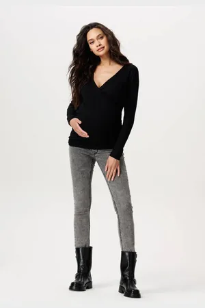 Noppies Maternity zwangerschaps jegging Ella Jeans Grijs Effen