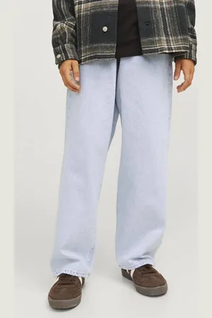 JACK & JONES JUNIOR loose fit jeans JJIALEX JJCLASSIC Blauw
