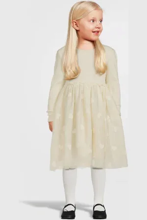 NAME IT MINI jurk NMFNAJAS Meisjes Katoen Ronde hals Effen