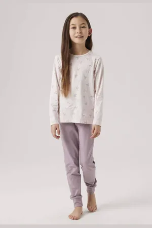 NAME IT KIDS pyjama Bow met all over print Meisjes Stretchkatoen Ronde hals
